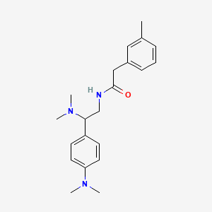 N-(2-(dimethylamino)-2-(4-(dimethylamino)phenyl)ethyl)-2-(m-tolyl)acetamide