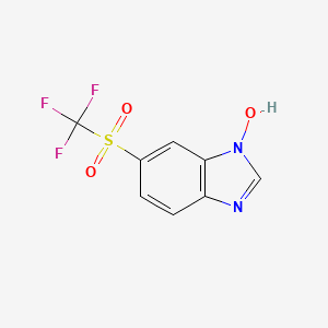 6-trifluoromethanesulfonyl-1H-1,3-benzodiazol-1-ol