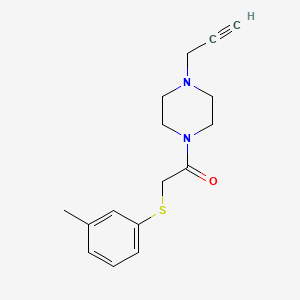 2-[(3-Methylphenyl)sulfanyl]-1-[4-(prop-2-yn-1-yl)piperazin-1-yl]ethan-1-one