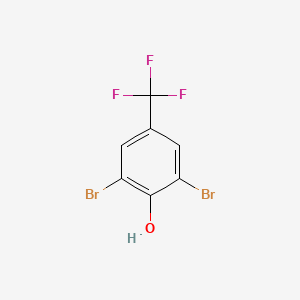 molecular formula C7H3Br2F3O B2628058 2,6-Dibromo-4-trifluoromethylphenol CAS No. 35852-57-4
