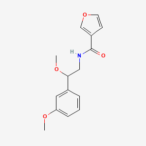molecular formula C15H17NO4 B2628060 N-[2-methoxy-2-(3-methoxyphenyl)ethyl]furan-3-carboxamide CAS No. 1797557-94-8
