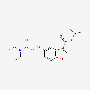 Propan-2-yl 5-[2-(diethylamino)-2-oxoethoxy]-2-methyl-1-benzofuran-3-carboxylate