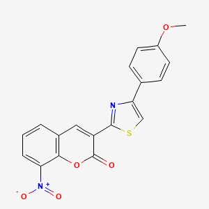 3-(4-(4-methoxyphenyl)thiazol-2-yl)-8-nitro-2H-chromen-2-one