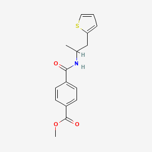 Methyl 4-((1-(thiophen-2-yl)propan-2-yl)carbamoyl)benzoate