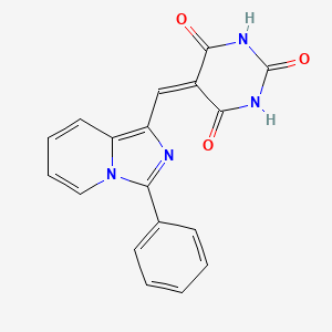 5-((3-phenylimidazo[1,5-a]pyridin-1-yl)methylene)pyrimidine-2,4,6(1H,3H,5H)-trione