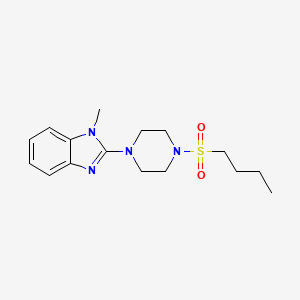 molecular formula C16H24N4O2S B2628083 2-(4-(butylsulfonyl)piperazin-1-yl)-1-methyl-1H-benzo[d]imidazole CAS No. 1235138-39-2