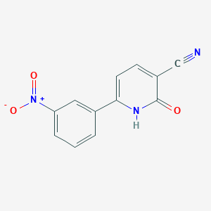 molecular formula C12H7N3O3 B2628101 6-(3-nitrophenyl)-2-oxo-1H-pyridine-3-carbonitrile CAS No. 56916-10-0