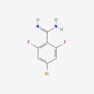 B2628123 4-Bromo-2,6-difluorobenzimidamide CAS No. 1378864-73-3