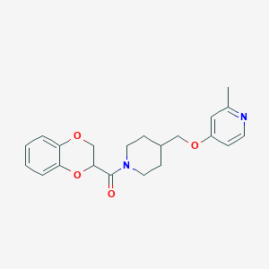 2,3-Dihydro-1,4-benzodioxin-3-yl-[4-[(2-methylpyridin-4-yl)oxymethyl]piperidin-1-yl]methanone