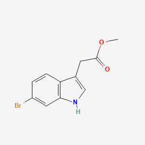 molecular formula C11H10BrNO2 B2628131 Methyl 2-(6-bromo-1H-indol-3-yl)acetate 