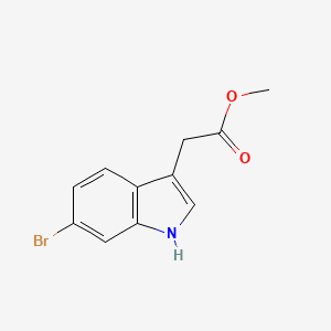 molecular formula C11H10BrNO2 B2628131 Methyl 2-(6-bromo-1H-indol-3-yl)acetate CAS No. 152213-63-3