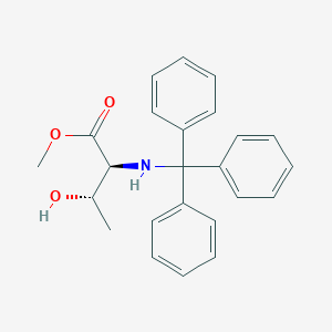 molecular formula C24H25NO3 B2628134 Methyl (2S,3S)-3-hydroxy-2-[(triphenylmethyl)amino]butanoate CAS No. 728877-98-3