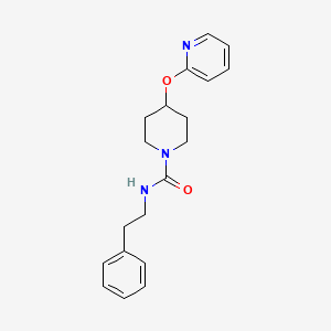 molecular formula C19H23N3O2 B2628167 N-phenethyl-4-(pyridin-2-yloxy)piperidine-1-carboxamide CAS No. 950646-55-6