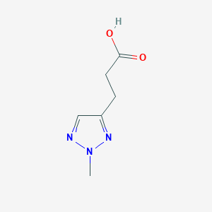 molecular formula C6H9N3O2 B2628176 3-(2-methyl-2H-1,2,3-triazol-4-yl)propanoic acid CAS No. 1849227-13-9