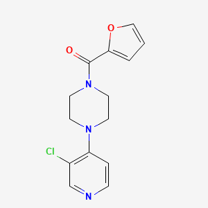 molecular formula C14H14ClN3O2 B2628181 (4-(3-Chloropyridin-4-yl)piperazin-1-yl)(furan-2-yl)methanone CAS No. 2176270-25-8