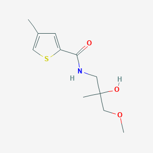 molecular formula C11H17NO3S B2628187 N-(2-hydroxy-3-methoxy-2-methylpropyl)-4-methylthiophene-2-carboxamide CAS No. 1334372-68-7