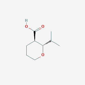 molecular formula C9H16O3 B2628194 (2S,3R)-2-(propan-2-yl)oxane-3-carboxylic acid CAS No. 1909294-01-4