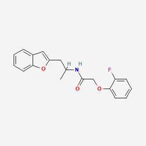 N-(1-(benzofuran-2-yl)propan-2-yl)-2-(2-fluorophenoxy)acetamide