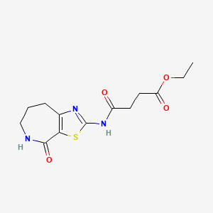 B2628204 ethyl 4-oxo-4-((4-oxo-5,6,7,8-tetrahydro-4H-thiazolo[5,4-c]azepin-2-yl)amino)butanoate CAS No. 1797903-19-5