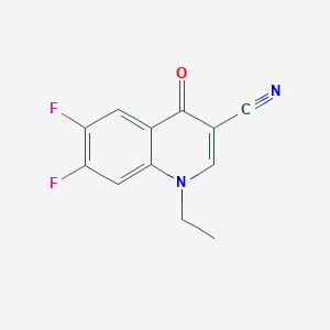 molecular formula C12H8F2N2O B2628231 1-Ethyl-6,7-difluoro-4-oxoquinoline-3-carbonitrile CAS No. 1359864-80-4