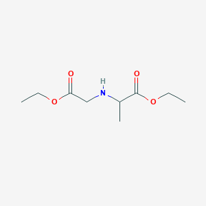 molecular formula C9H17NO4 B2628246 Ethyl 2-[(2-ethoxy-2-oxoethyl)amino]propanoate CAS No. 1431847-69-6