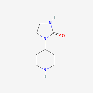 molecular formula C8H15N3O B2628261 1-(Piperidin-4-yl)imidazolidin-2-one CAS No. 52210-86-3