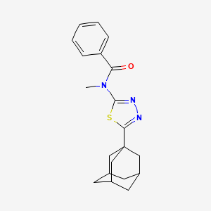 molecular formula C20H23N3OS B2628319 N-[5-(adamantan-1-yl)-1,3,4-thiadiazol-2-yl]-N-methylbenzamide CAS No. 392321-00-5