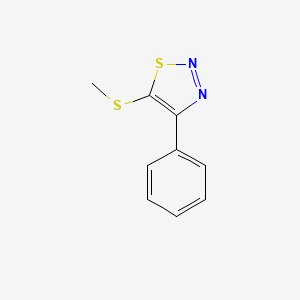 Methyl 4-phenyl-1,2,3-thiadiazol-5-yl sulfide
