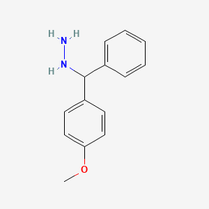 molecular formula C14H16N2O B2628343 [(4-Methoxyphenyl)-phenylmethyl]hydrazine CAS No. 343323-93-3