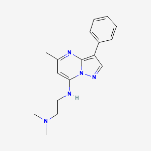N,N-dimethyl-N'-(5-methyl-3-phenylpyrazolo[1,5-a]pyrimidin-7-yl)ethane-1,2-diamine