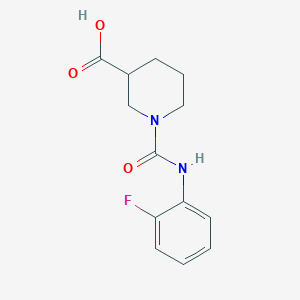 1-{[(2-Fluorophenyl)amino]carbonyl}piperidine-3-carboxylic acid