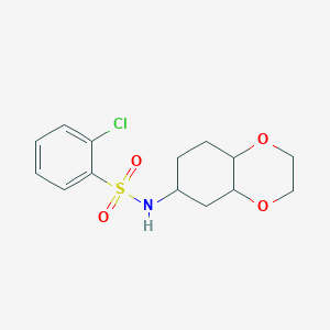 2-chloro-N-(octahydrobenzo[b][1,4]dioxin-6-yl)benzenesulfonamide
