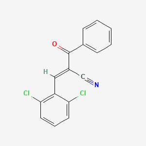 (E)-2-benzoyl-3-(2,6-dichlorophenyl)prop-2-enenitrile