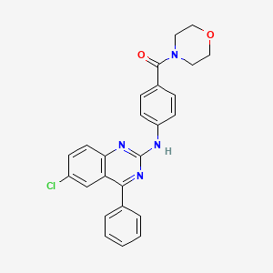 (4-((6-Chloro-4-phenylquinazolin-2-yl)amino)phenyl)(morpholino)methanone