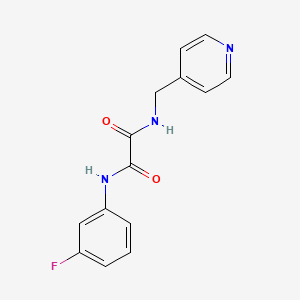 N'-(3-fluorophenyl)-N-(pyridin-4-ylmethyl)oxamide