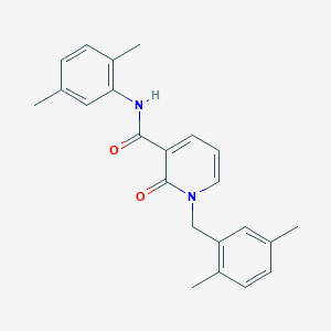 molecular formula C23H24N2O2 B2628376 N-(2,5-dimethylphenyl)-1-[(2,5-dimethylphenyl)methyl]-2-oxo-1,2-dihydropyridine-3-carboxamide CAS No. 946253-65-2