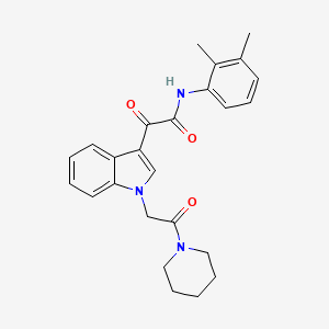 N-(2,3-dimethylphenyl)-2-oxo-2-[1-(2-oxo-2-piperidin-1-ylethyl)indol-3-yl]acetamide