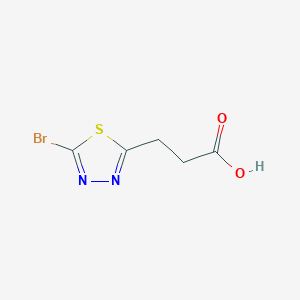 3-(5-Bromo-1,3,4-thiadiazol-2-yl)propanoic acid