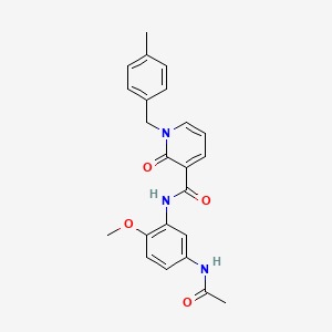 N-(5-acetamido-2-methoxyphenyl)-1-(4-methylbenzyl)-2-oxo-1,2-dihydropyridine-3-carboxamide