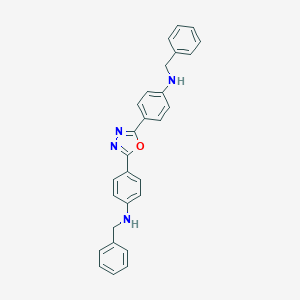 molecular formula C28H24N4O B026284 N-Benzyl-4-[5-[4-(benzylamino)phenyl]-1,3,4-oxadiazol-2-yl]aniline CAS No. 103494-68-4