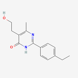 2-(4-ethylphenyl)-5-(2-hydroxyethyl)-6-methyl-4(3H)-pyrimidinone
