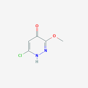 molecular formula C5H5ClN2O2 B2628421 6-chloro-3-methoxy-1,4-dihydropyridazin-4-one CAS No. 112342-60-6