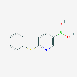 B2628426 (6-(Phenylthio)pyridin-3-yl)boronic acid CAS No. 1313760-66-5