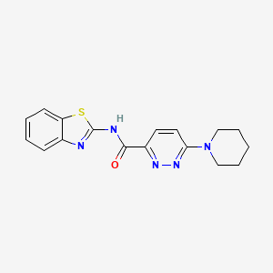N-(benzo[d]thiazol-2-yl)-6-(piperidin-1-yl)pyridazine-3-carboxamide