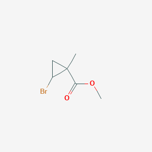 molecular formula C6H9BrO2 B2628438 Methyl 2-bromo-1-methylcyclopropane-1-carboxylate CAS No. 104725-21-5