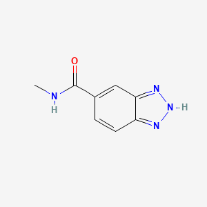 molecular formula C8H8N4O B2628446 N-methyl-1H-1,2,3-benzotriazole-5-carboxamide CAS No. 957494-31-4