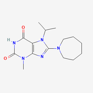 8-Azepan-1-yl-7-isopropyl-3-methyl-3,7-dihydro-purine-2,6-dione