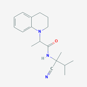 N-(1-cyano-1,2-dimethylpropyl)-2-(1,2,3,4-tetrahydroquinolin-1-yl)propanamide