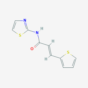 (E)-N-(thiazol-2-yl)-3-(thiophen-2-yl)acrylamide