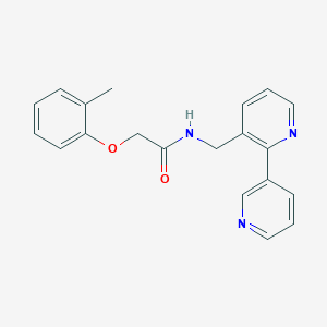molecular formula C20H19N3O2 B2628462 N-({[2,3'-bipyridine]-3-yl}methyl)-2-(2-methylphenoxy)acetamide CAS No. 1904179-65-2